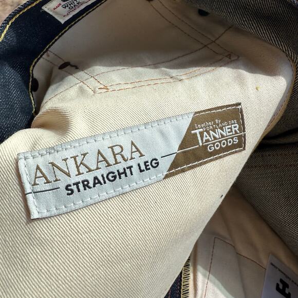 NWT Tellason Ankara Straight Leg White Oak Cone Selvedge Denim 12.5oz 28x30 New - Picture 9 of 15
